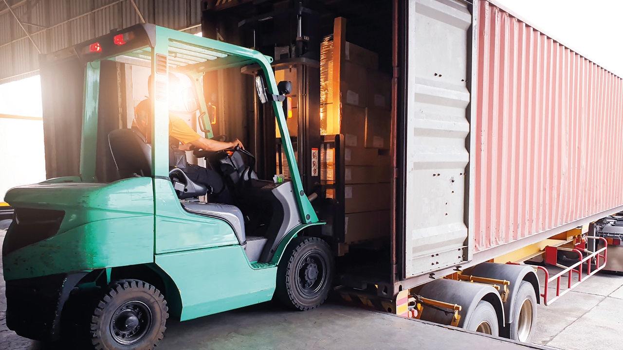 Montage de pneu engin de manutention