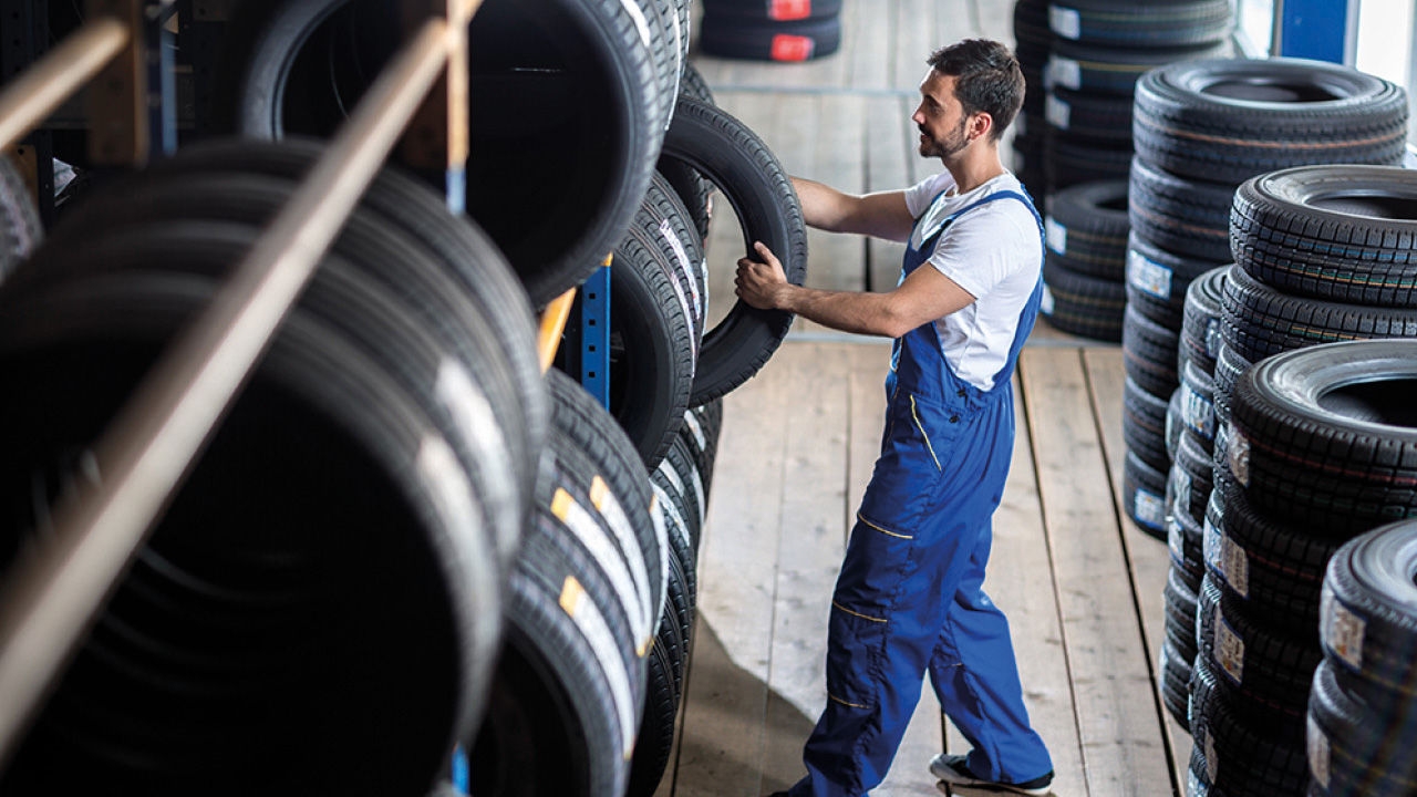 Gardiennage de pneus de voitures