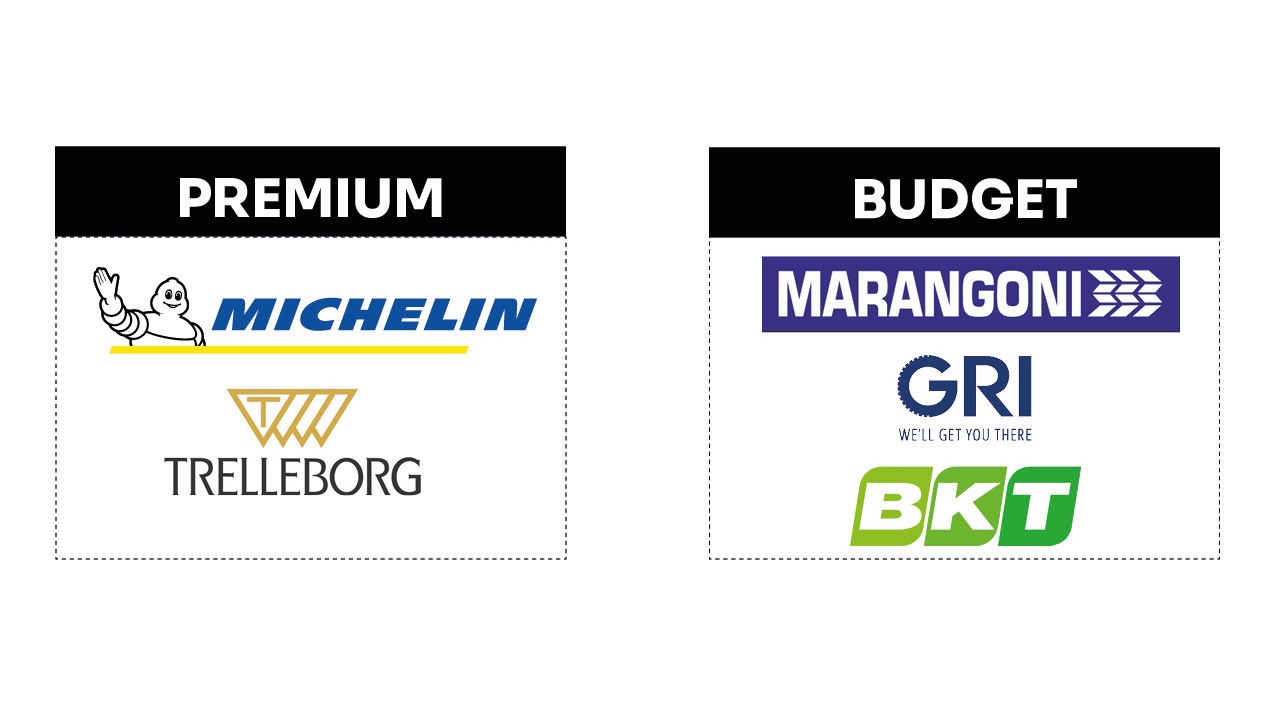 Marques pneumatiques engins de manutention