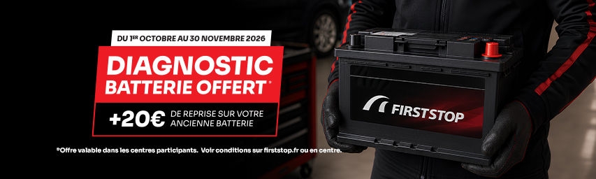 Votre diagnostic batterie offert* !