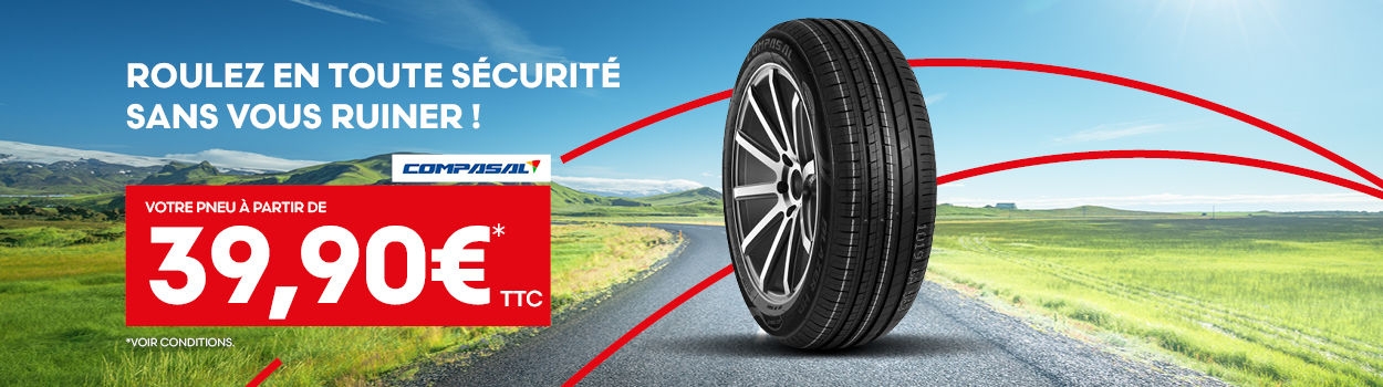 Profitez d'un pneu à petit prix à partir de 39.90€* !