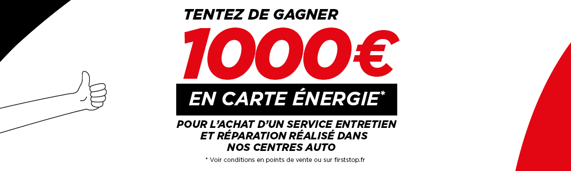 1000€ à gagner en carte carburant ou électrique !*