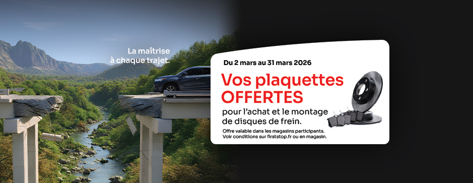 plaquettes de frein offertes