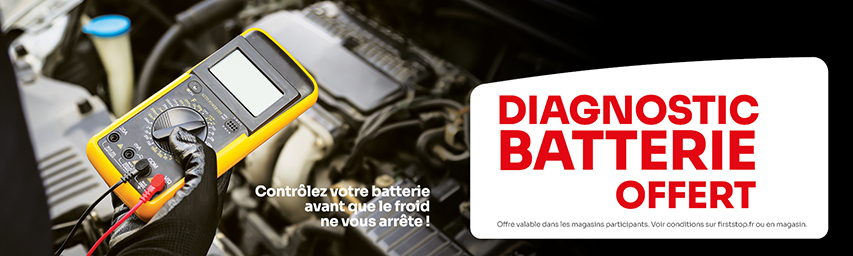 Le diagnostic de votre batterie est offert !