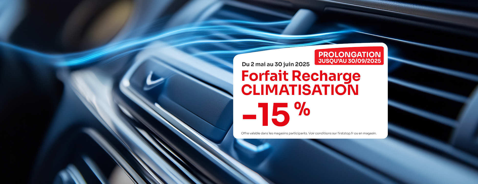 -15% sur les forfaits recharge climatisation* !