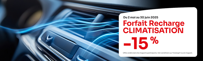 -15% sur les forfaits recharge climatisation* !