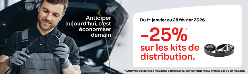 -25%* sur les forfaits kits de distribution !