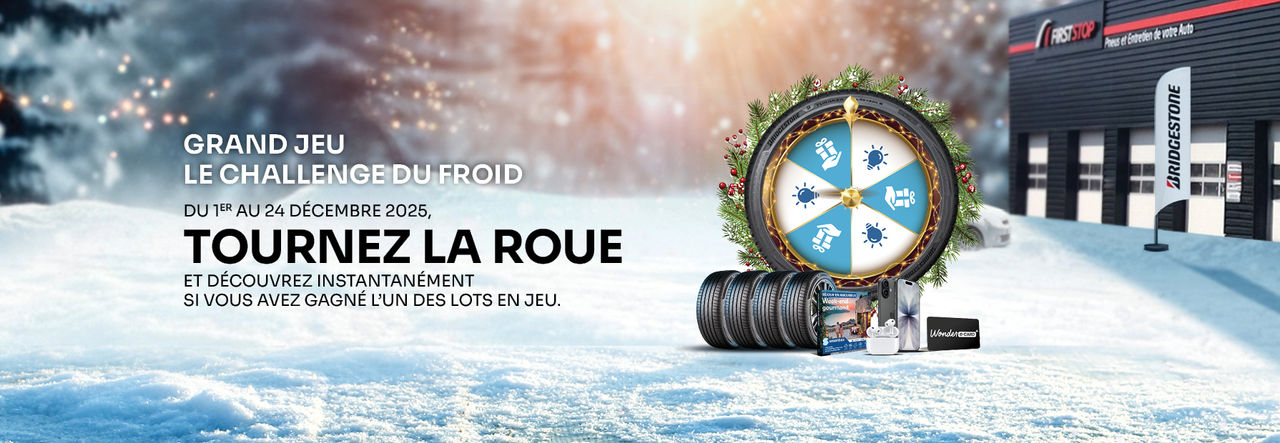  Grand Jeu Le Challenge du Froid : du 1er au 24 décembre 2025, tournez la roue et découvrez si vous avez gagné l’un des lots en jeu.