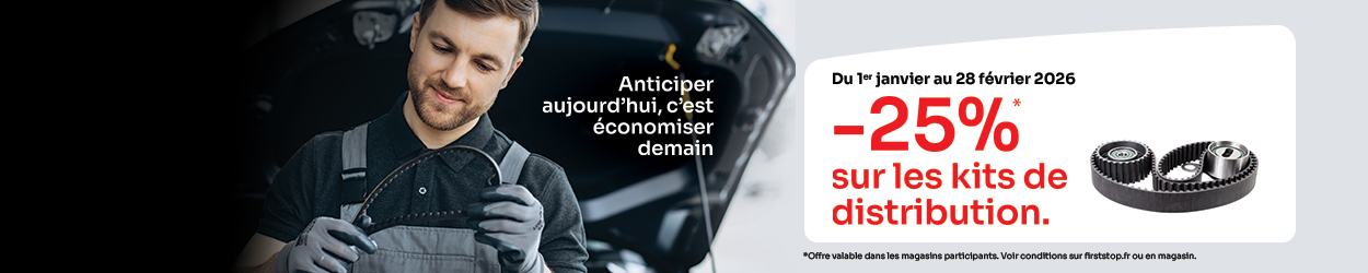 -25%* sur les forfaits kits de distribution !