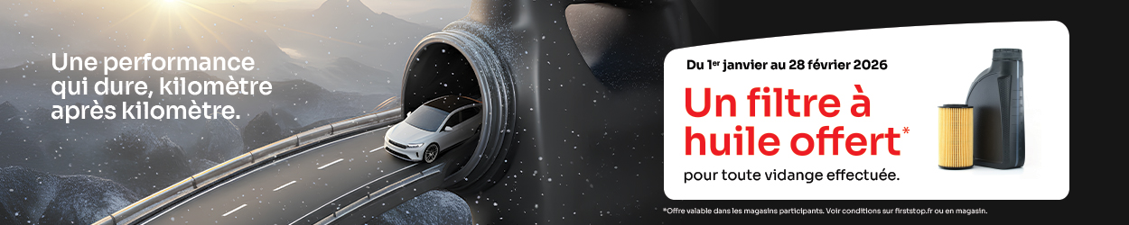 Un filtre à huile offert* pour l’achat d’un forfait vidange !