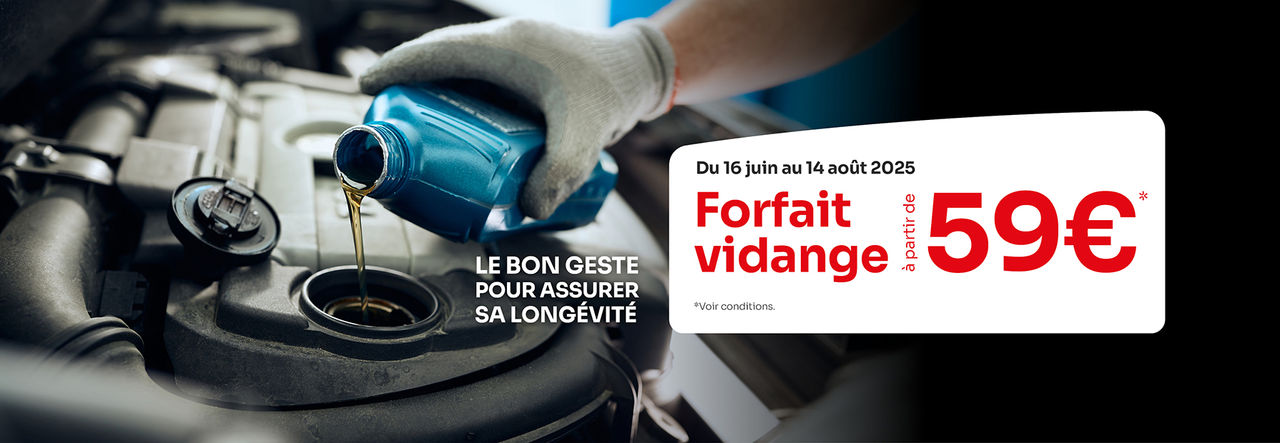Bénéficiez de votre vidange à partir de 59€* !