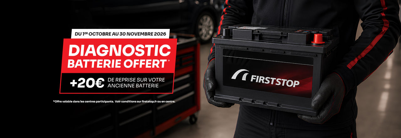 Votre diagnostic batterie offert* !